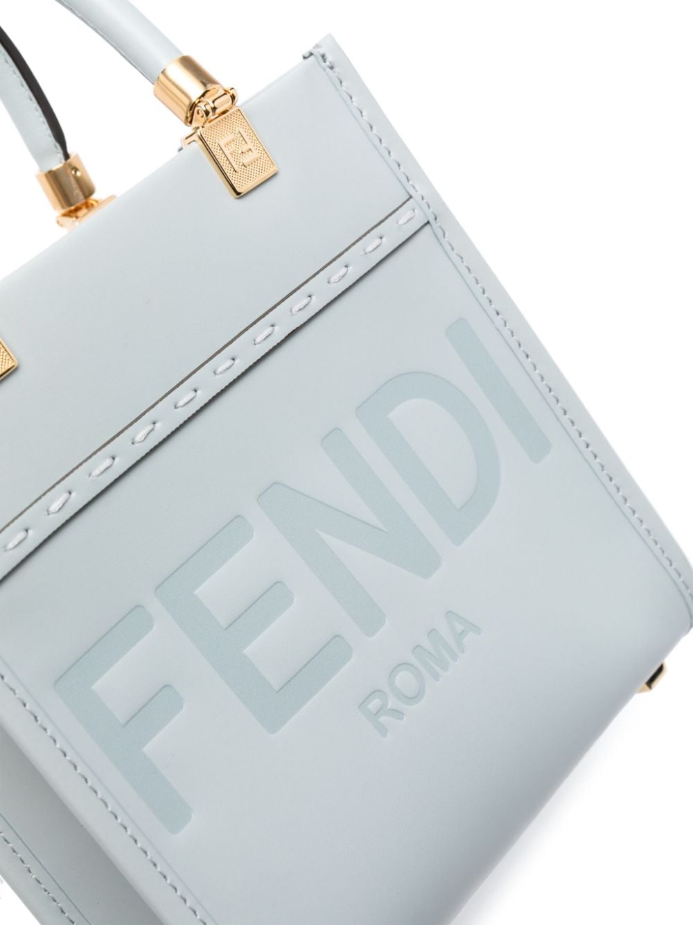 Shop Fendi Sunshine Mini Bag In Blue