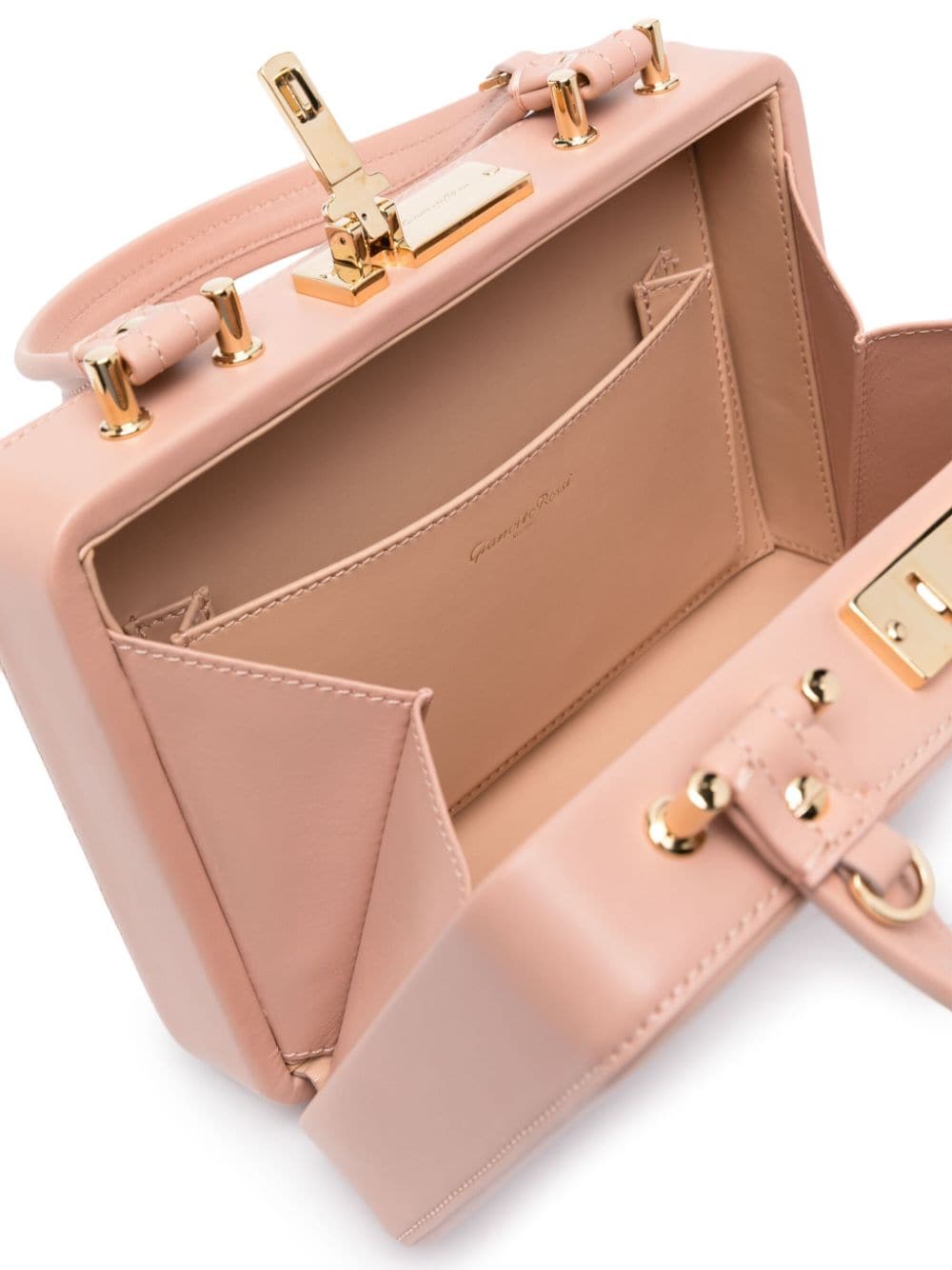 Shop Gianvito Rossi Valì Leather Tote Bag In Pink