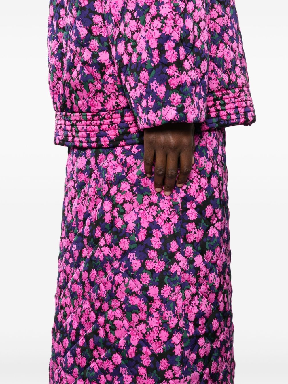 Shop Baum Und Pferdgarten Sania Floral-print Skirt In Pink