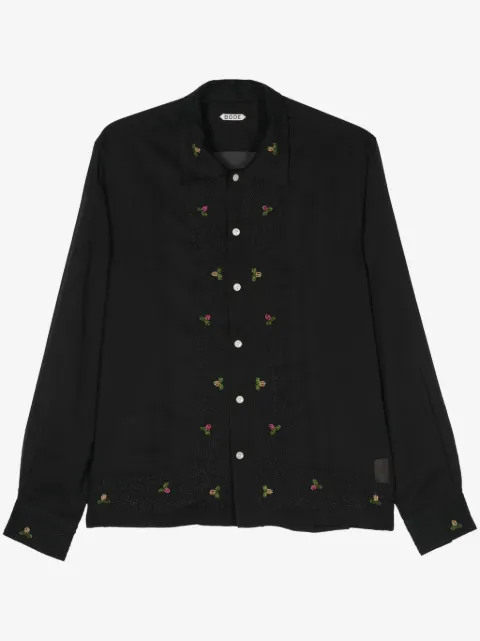 BODE camisa Beaded Framboise