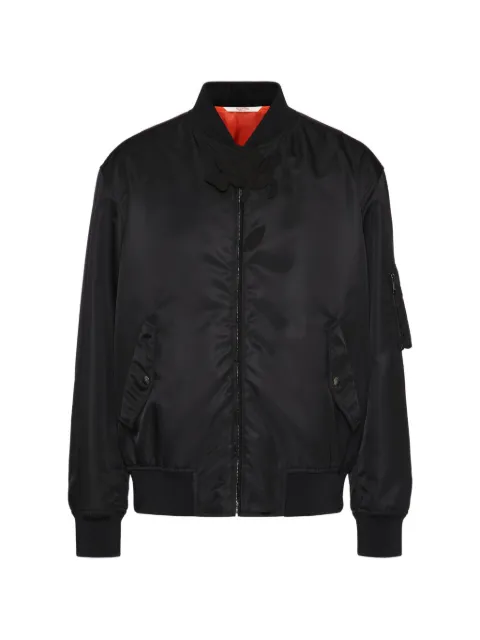 Valentino Garavani floral-embroidered bomber jacket