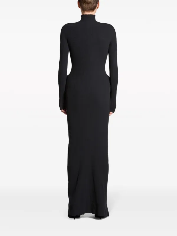 Balenciaga Cover technical-knit Maxi Dress | Black | FARFETCH