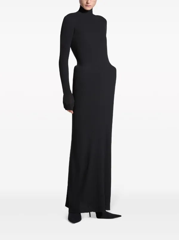 Balenciaga Cover technical-knit Maxi Dress | Black | FARFETCH