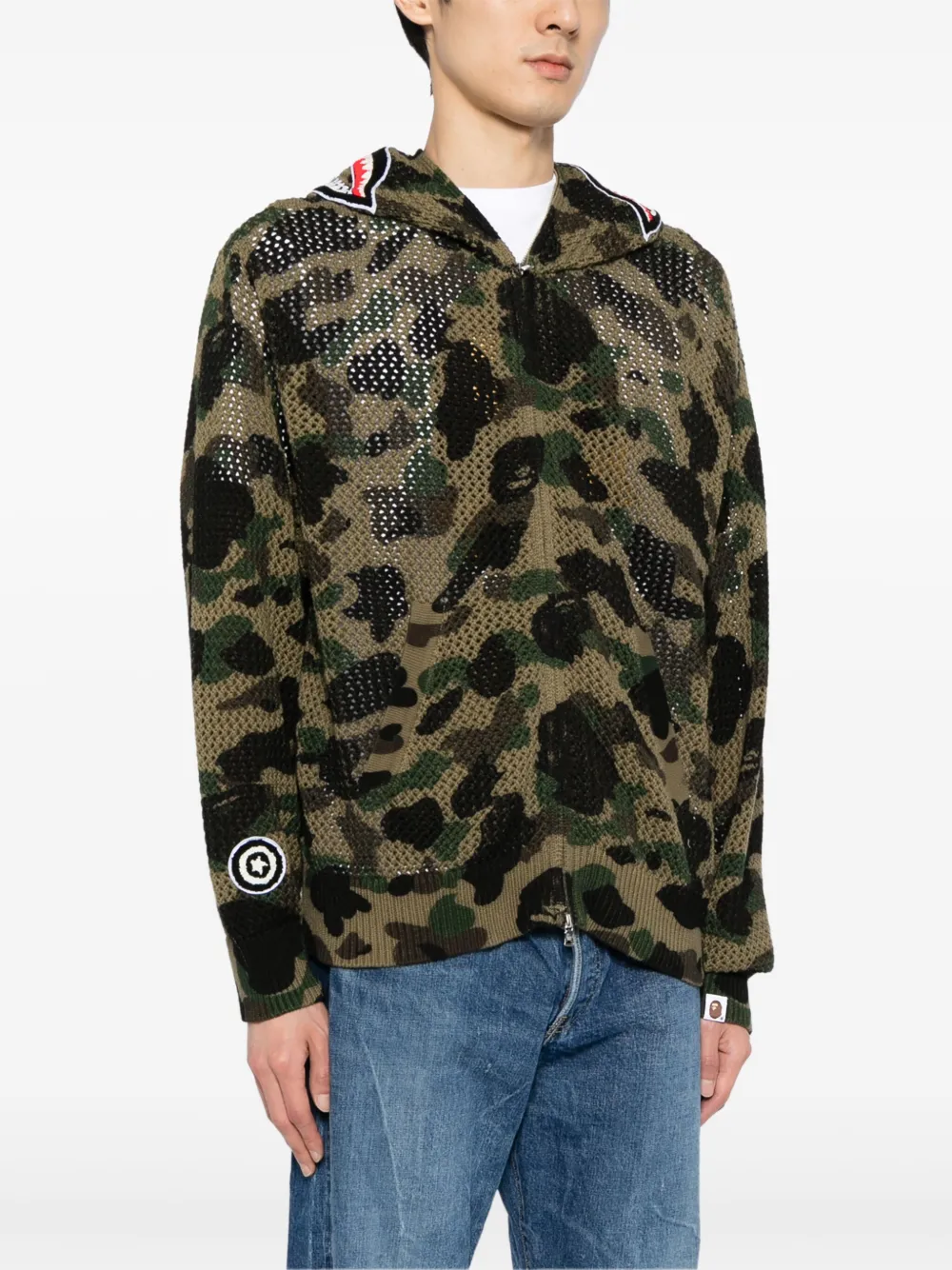 A BATHING APE Katoenen hoodie Groen