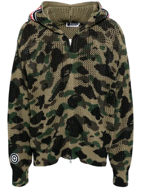 A BATHING APE® Camo Shark cotton hoodie