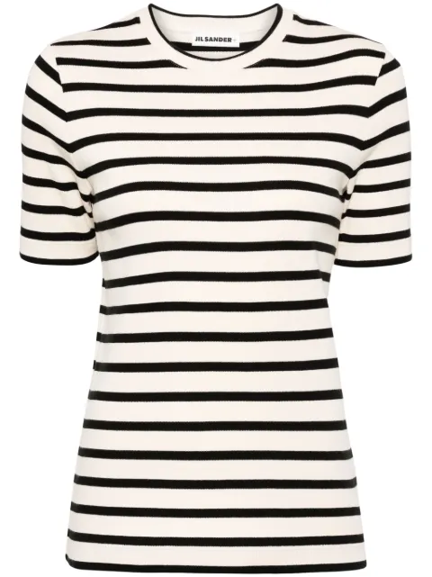 Jil Sander Gestreiftes T-Shirt