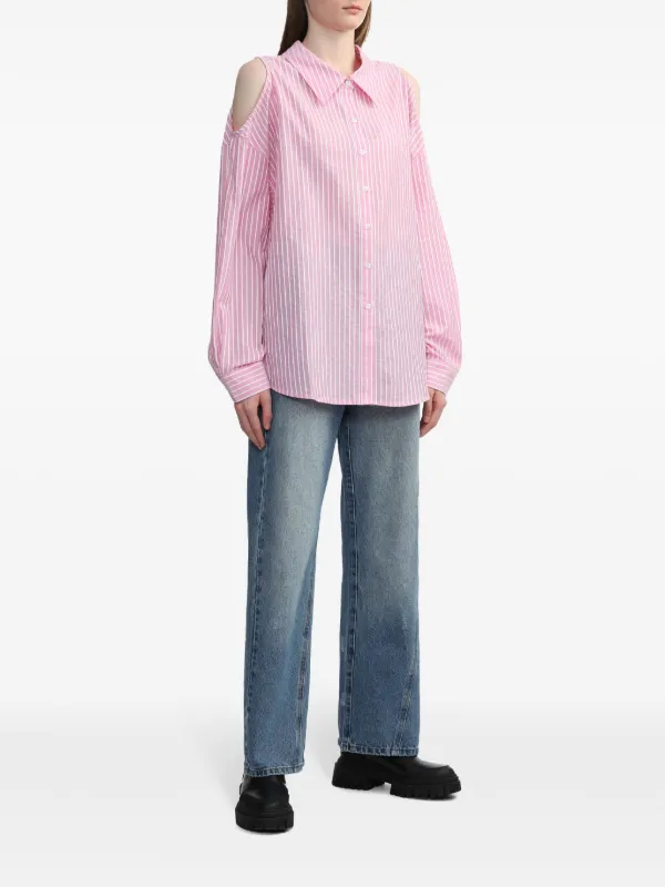 Tout a Coup Blouse Met Open Schouder Roze FARFETCH NL