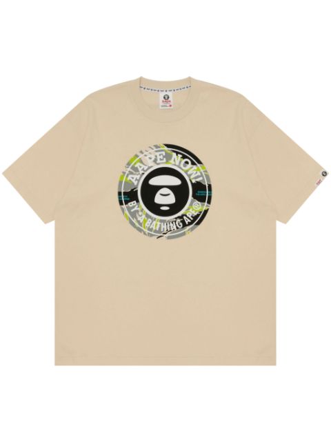 AAPE BY *A BATHING APE Moonface-print cotton T-shirt Men