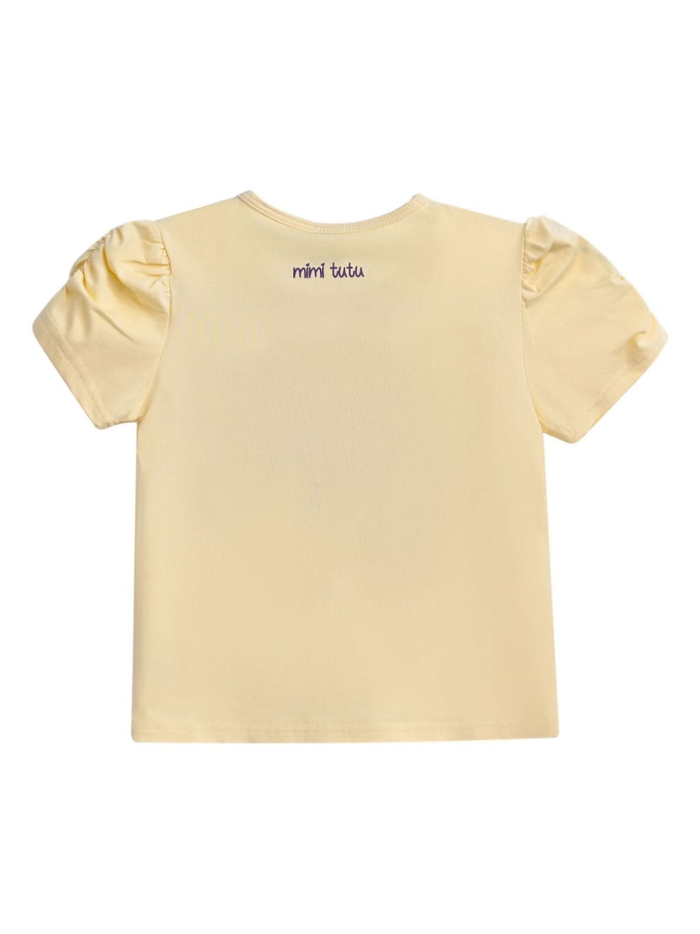 Shop Mimi Tutu Butterfly-appliqué T-shirt In Yellow