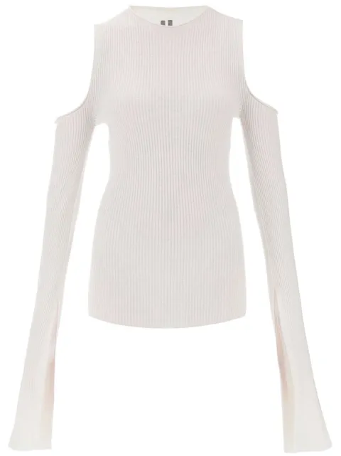 Rick Owens ribbed wool cut-out jumper
