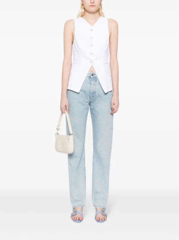 Reformation/Blanca ロンパース Reformation Women's Aspen Linen Top White - Size 2 | eBay