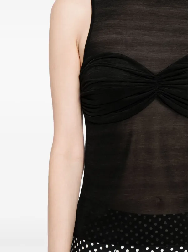 Haut Femme Reformation Maille Rosaline – Taille XS, Noir, épaules Dénudées