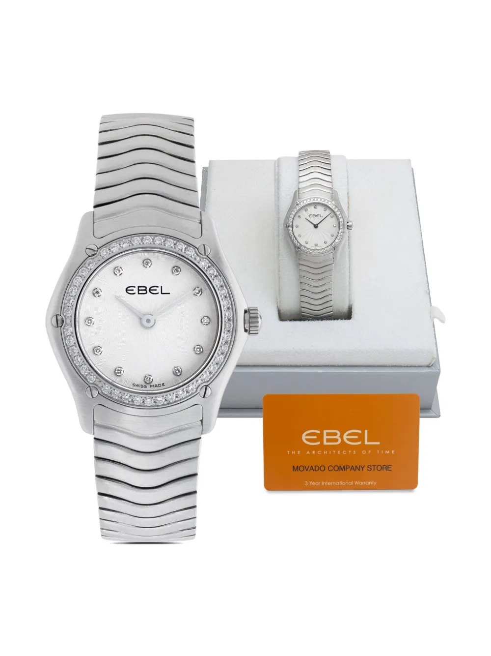 Pre-owned Ebel 2011  Sportwave 37mm In White