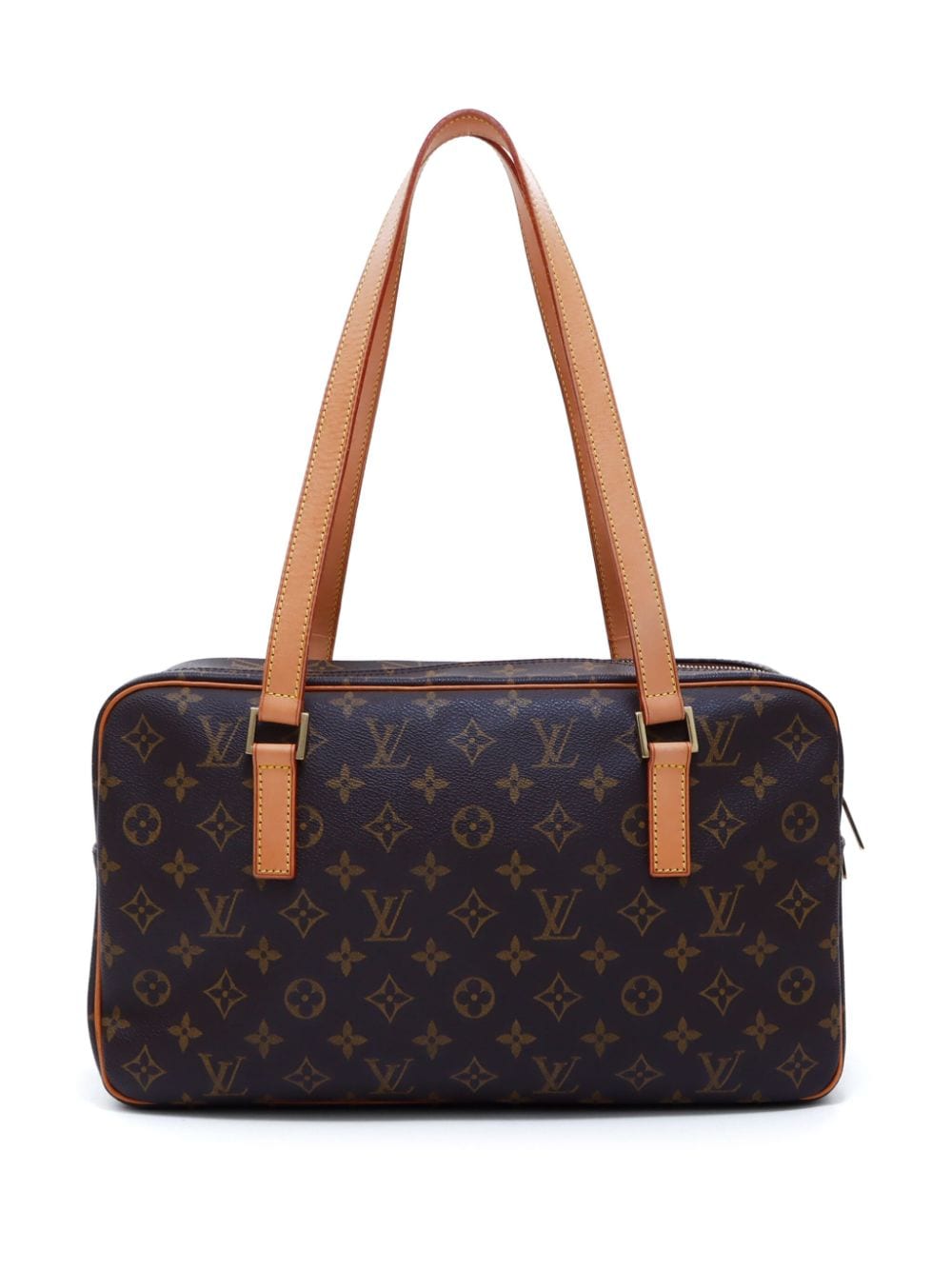 Pre-owned Louis Vuitton 2002 Cite Gm Shoulder Bag In Brown