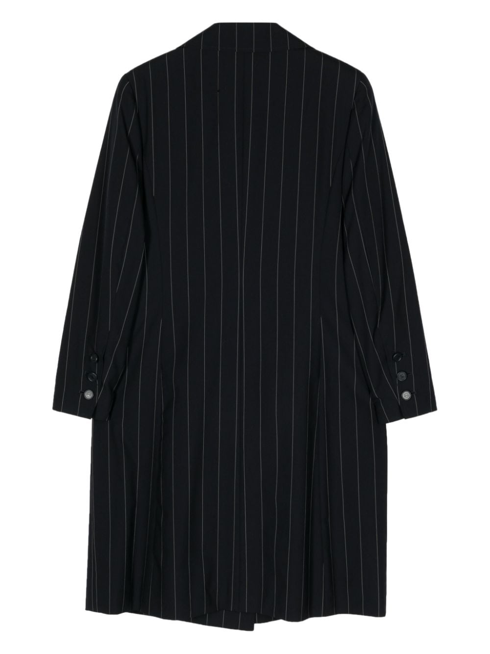 Image 2 of CHANEL Pre-Owned 1997 double-breasted pinstriped coat
