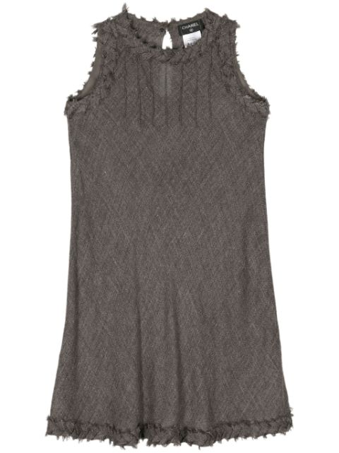 HOT SALE CHANEL 1990s braided linen-blend minidress Women