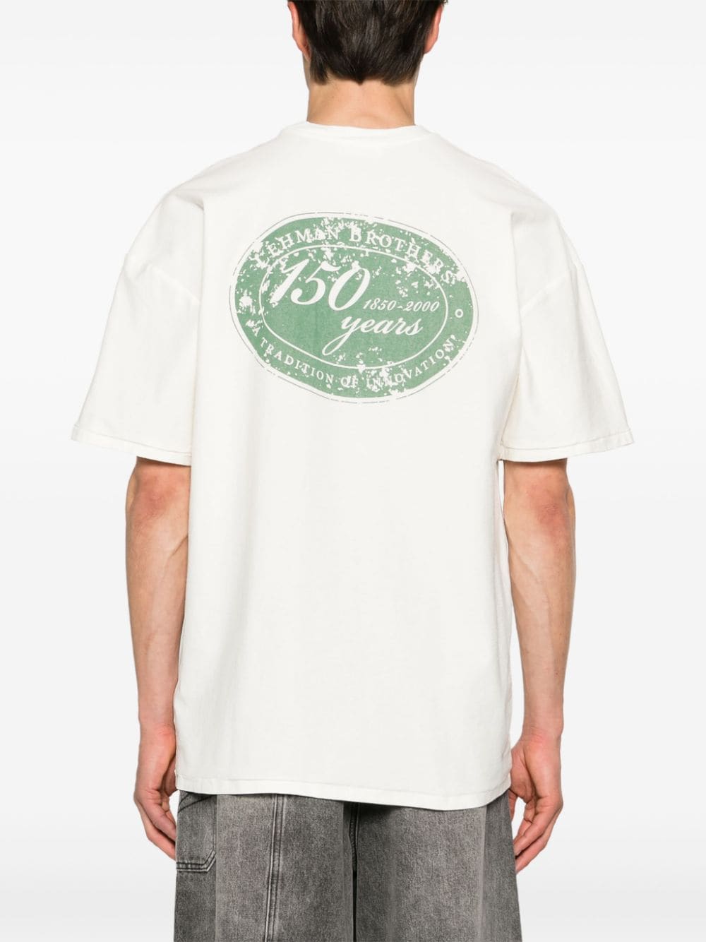 Shop 1989 Studio Lehman Brothers Cotton T-shirt In White