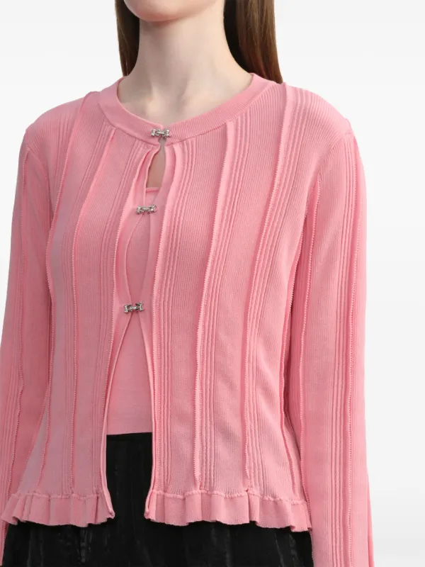 Tout a Coup two piece Cardigan Set Pink FARFETCH AE