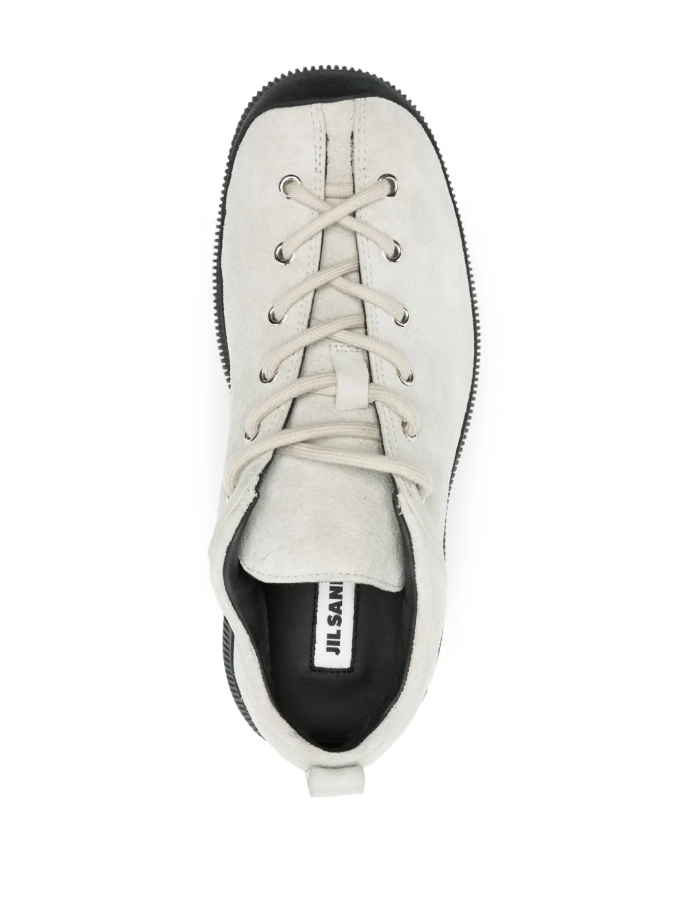 Jil Sander Suède sneakers Grijs