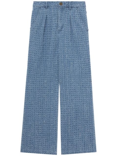 b+ab jeans rectos de tweed