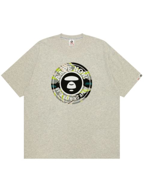 AAPE BY *A BATHING APE Moonface-print cotton T-shirt Men