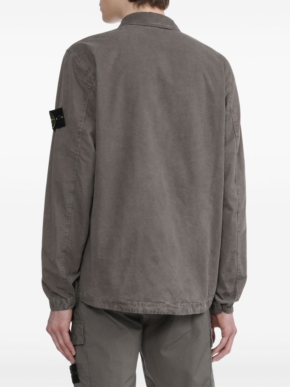 Stone Island Shirtjack met Compass-logopatch Bruin