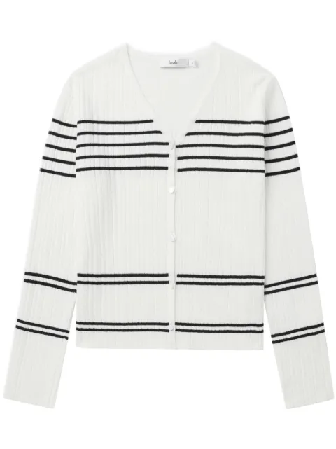 b+ab V-neck striped cardigan