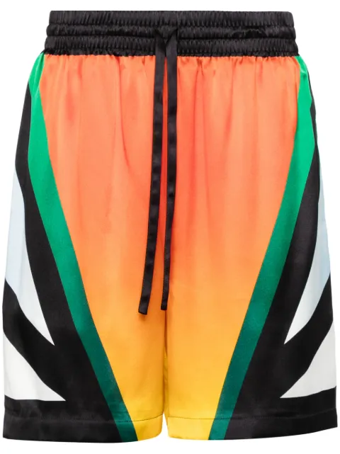 Casablanca Casa Moto Sport silk shorts
