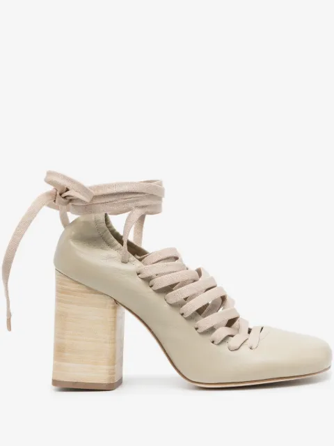 LEMAIRE 90mm lace-up pumps
