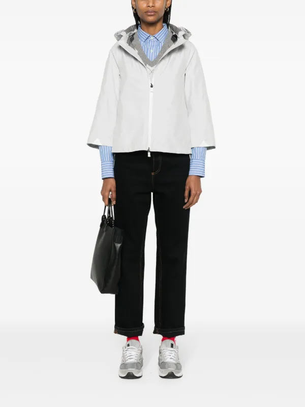 Herno Laminar Hooded Jacket | Grey | FARFETCH BN