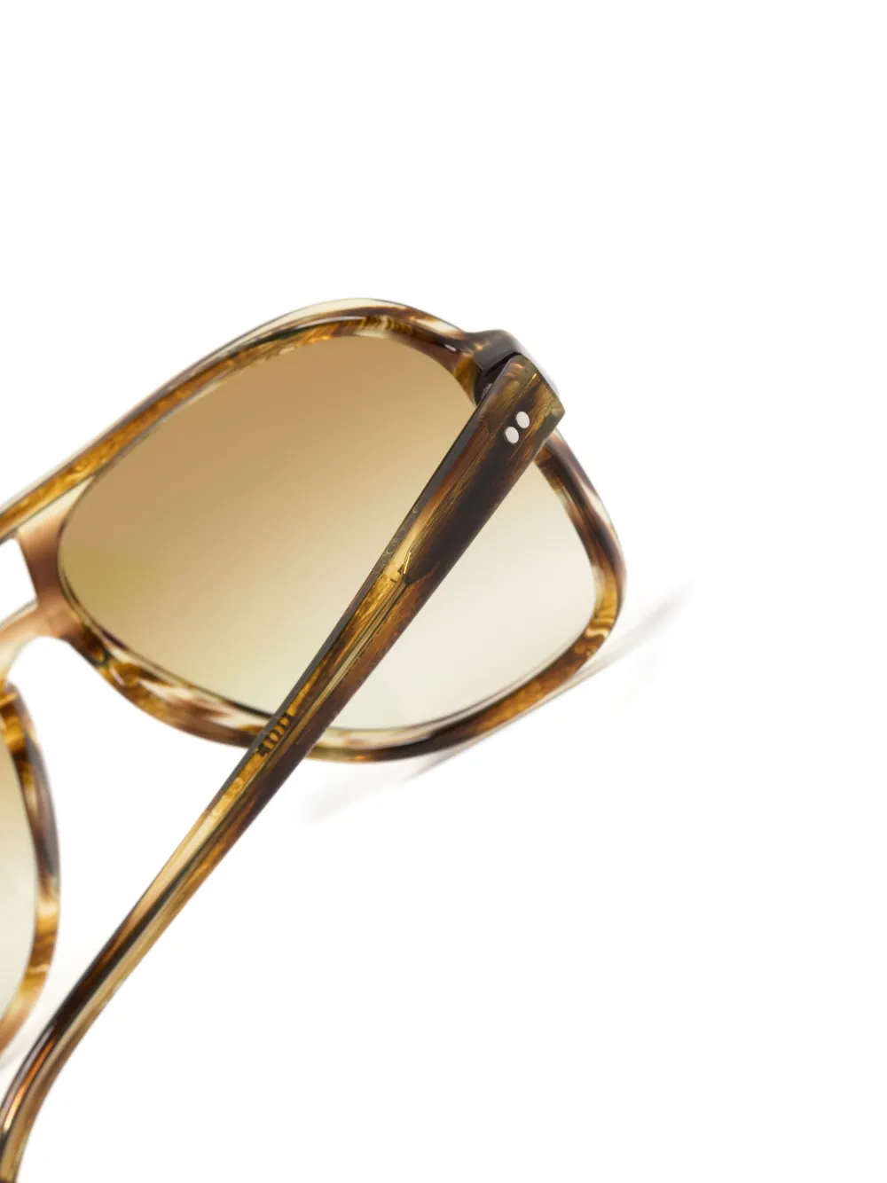 Moscot Sheister Sun zonnebril met piloten montuur Geel