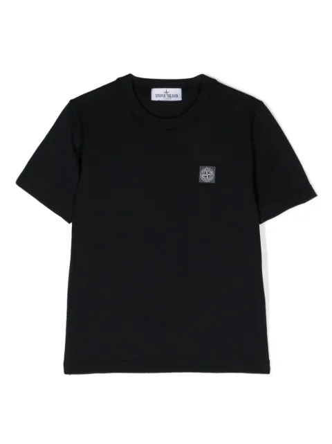 Stone Island Junior Compass-patch cotton T-shirt 