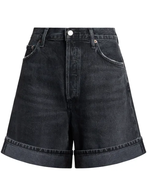 AGOLDE Dame high-waisted denim shorts