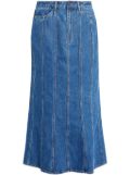 Shona Joy Tovere flared denim skirt - Blue