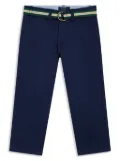 POLO RALPH LAUREN KIDS belted slim-fit trousers - Blue