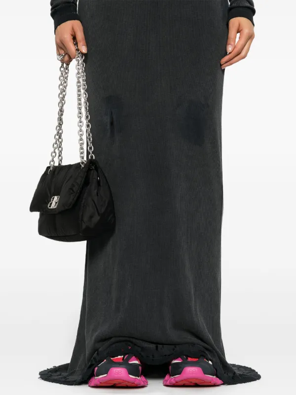 ワンピース Balenciaga Spiral Maxi Dress Balenciaga Spiral Maxi Dress in Black | FWRD