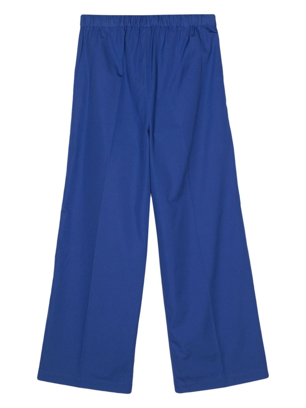 Shop Aspesi Wide-leg Trousers In Blue