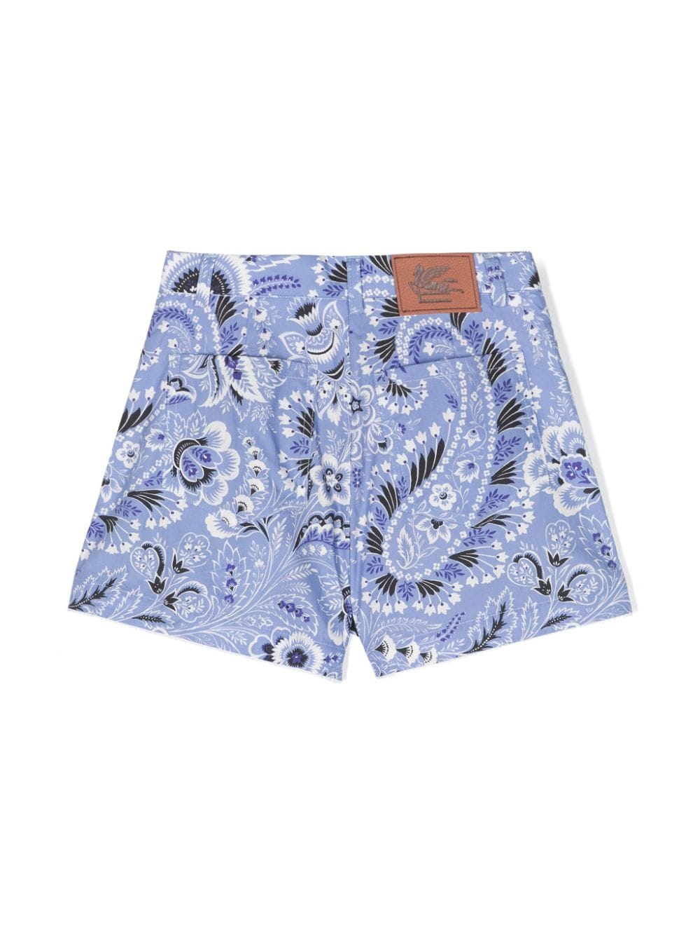 ETRO KIDS Katoenen shorts Blauw