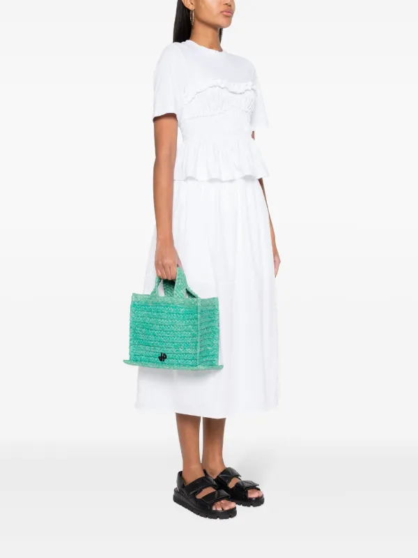 Patou カゴバック Small JP tote in raffia Patou | Small JP tote in raffia