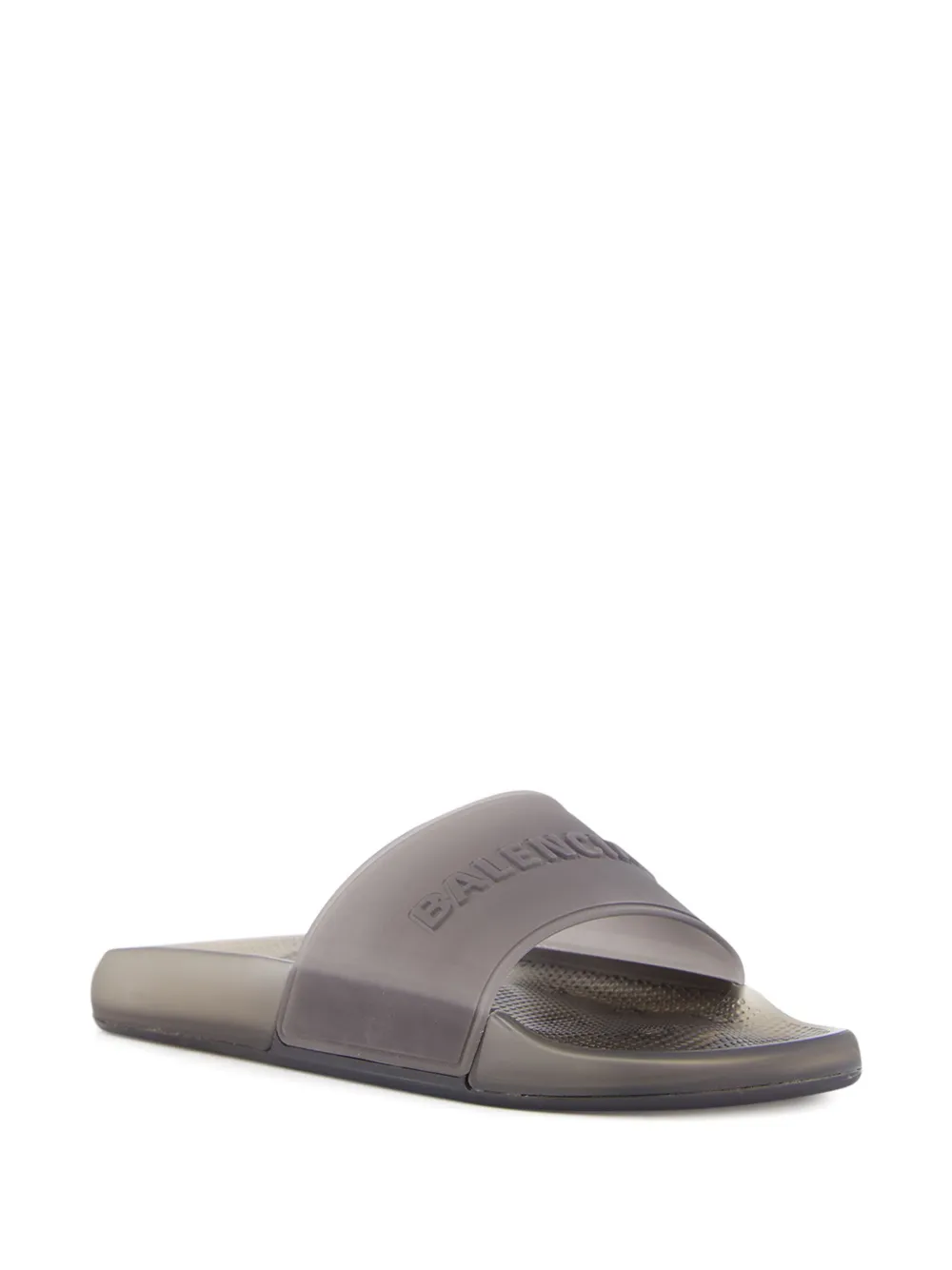 Balenciaga logo-embossed transparent slides | Image 2
