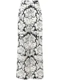 Alexander McQueen Damask-print trousers - White