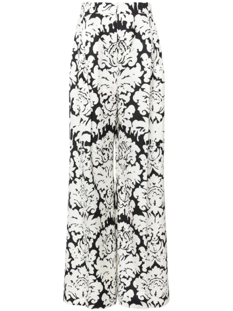 Alexander McQueen Damask-print trousers