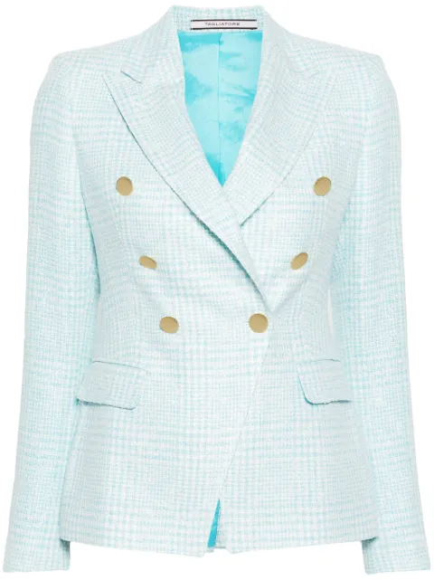 Tagliatore tweed double-breasted blazer