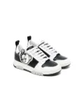 Moschino Kids Teddy Bear two-tone sneakers - Black