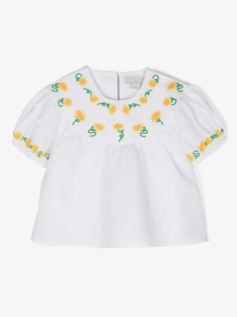 Stella McCartney Kids blusa con motivo bordado