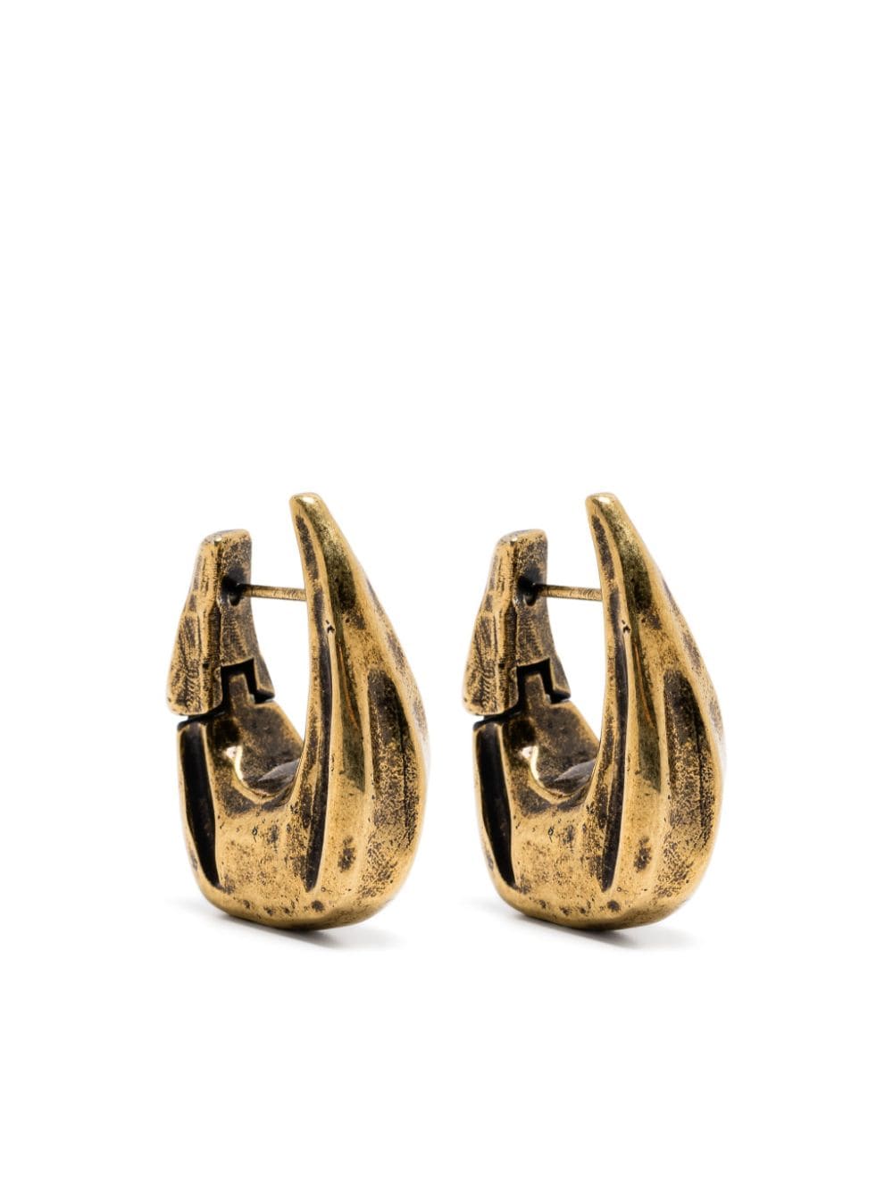 KHAITE - The Small Olivia hoop earrings - women - Brass - One Size - Gold