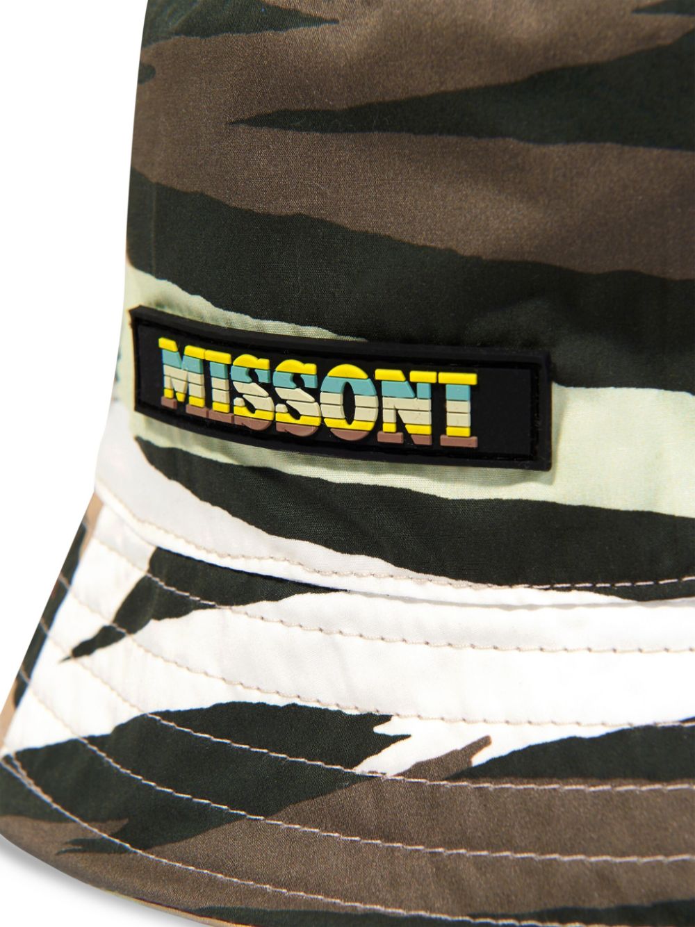 Shop Missoni Animal-print Cotton Bucket Hat In Black