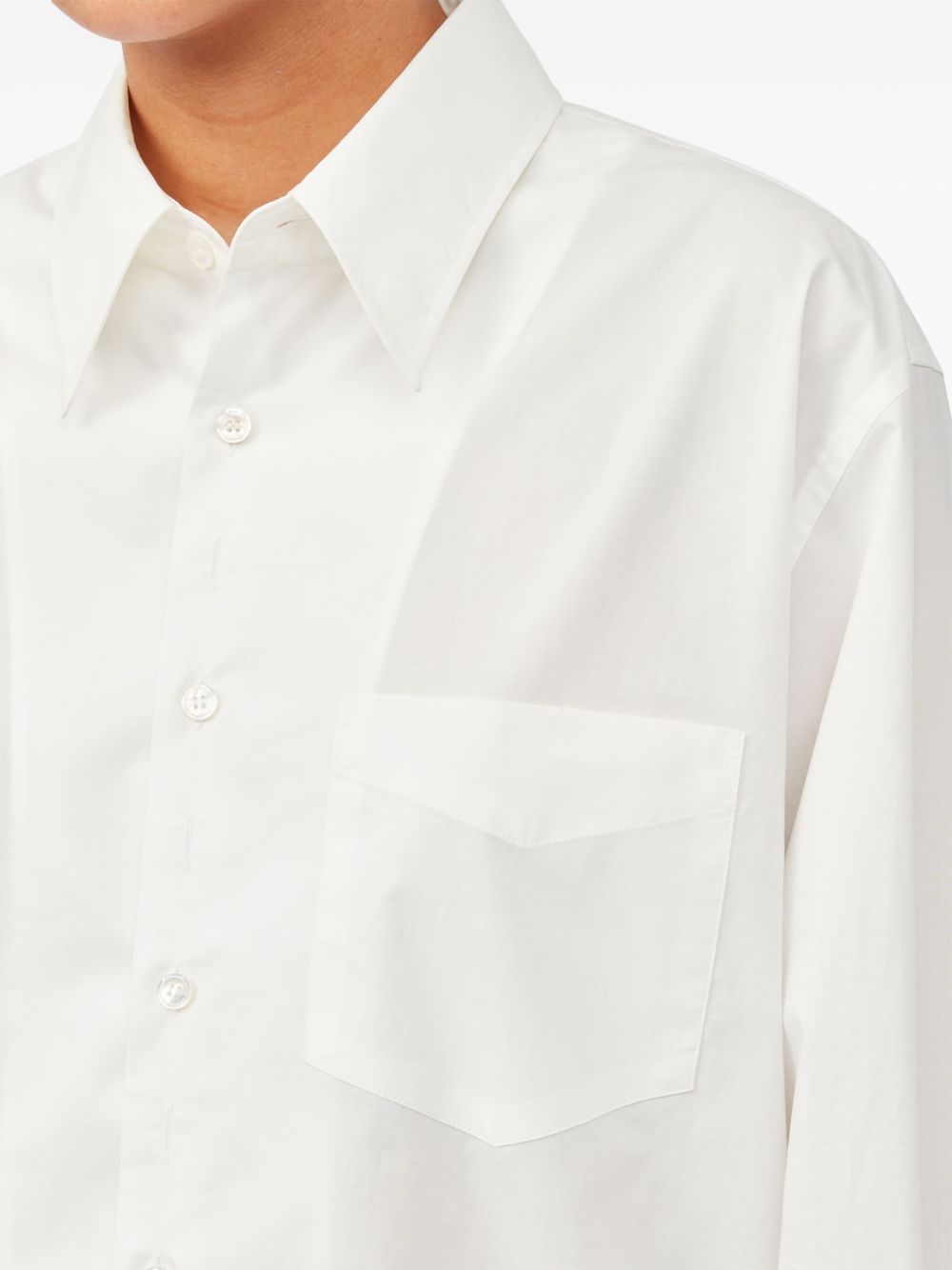 MM6 Maison Margiela slash-detail cotton shirt Women