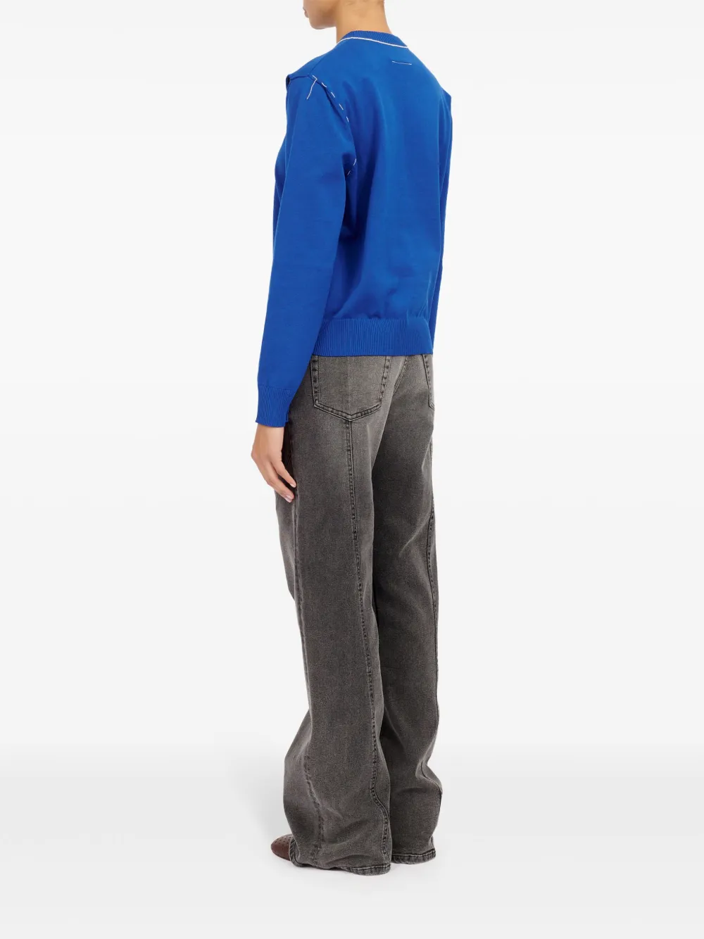 MM6 Maison Margiela Trui met ronde hals Blauw