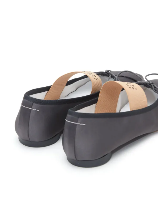 MM6 Maison Margiela Anatomic numbers-print Ballerina Shoes